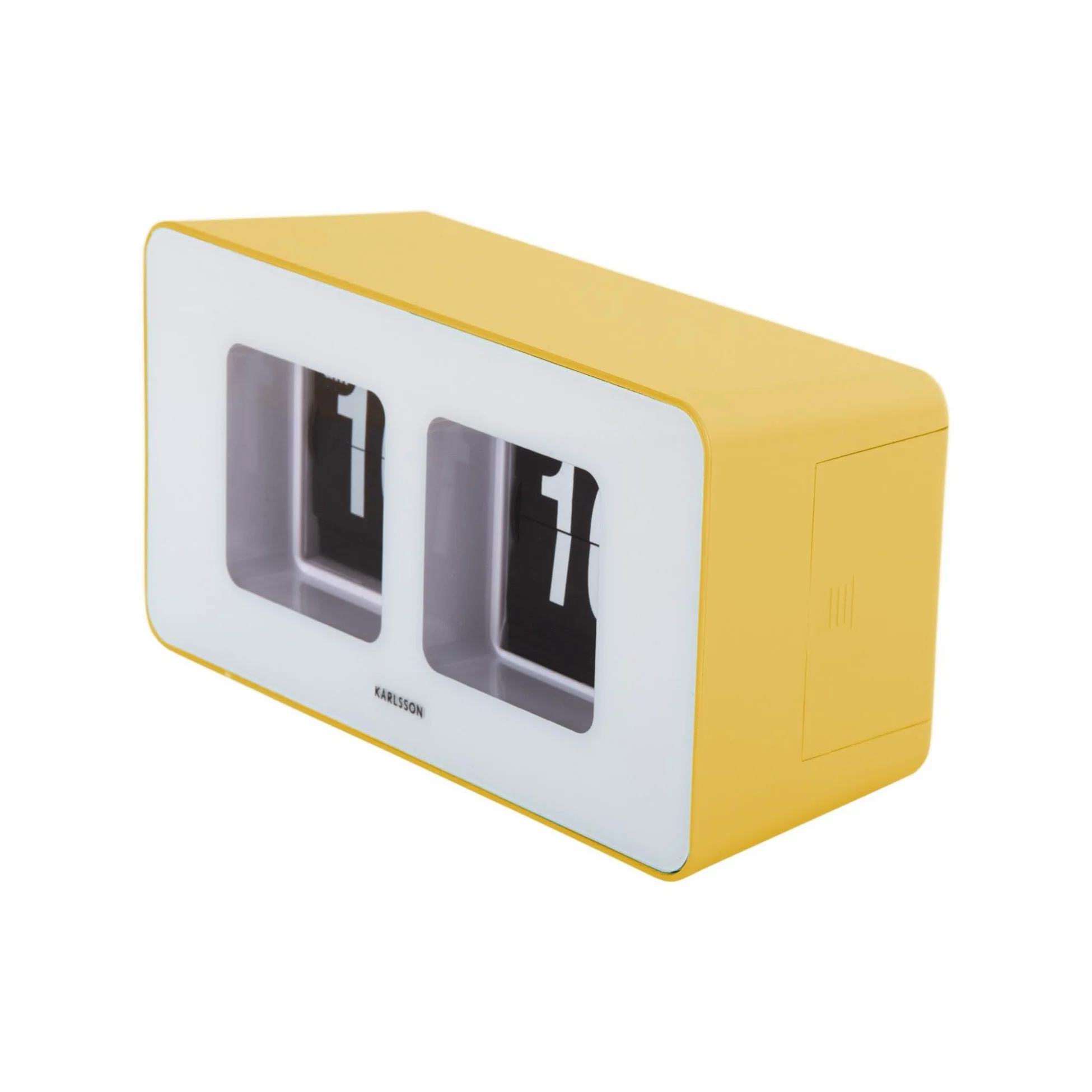 Karlsson Wall/Table Clock Funky Flip Flip Giallo brillante