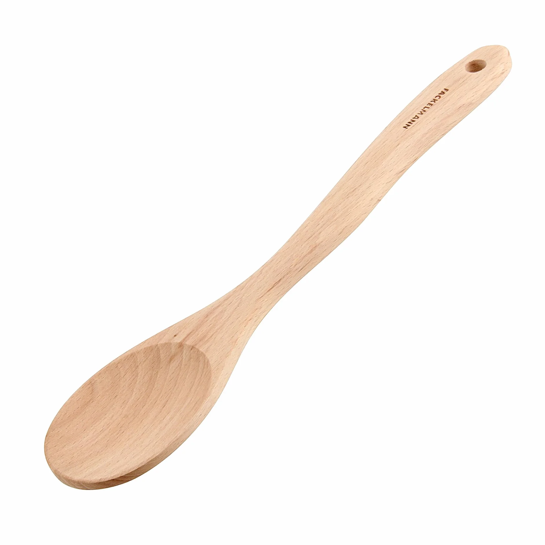 Fackelmann Cucchiaio da cucina in legno di faggio 30 cm per pentole antiaderenti