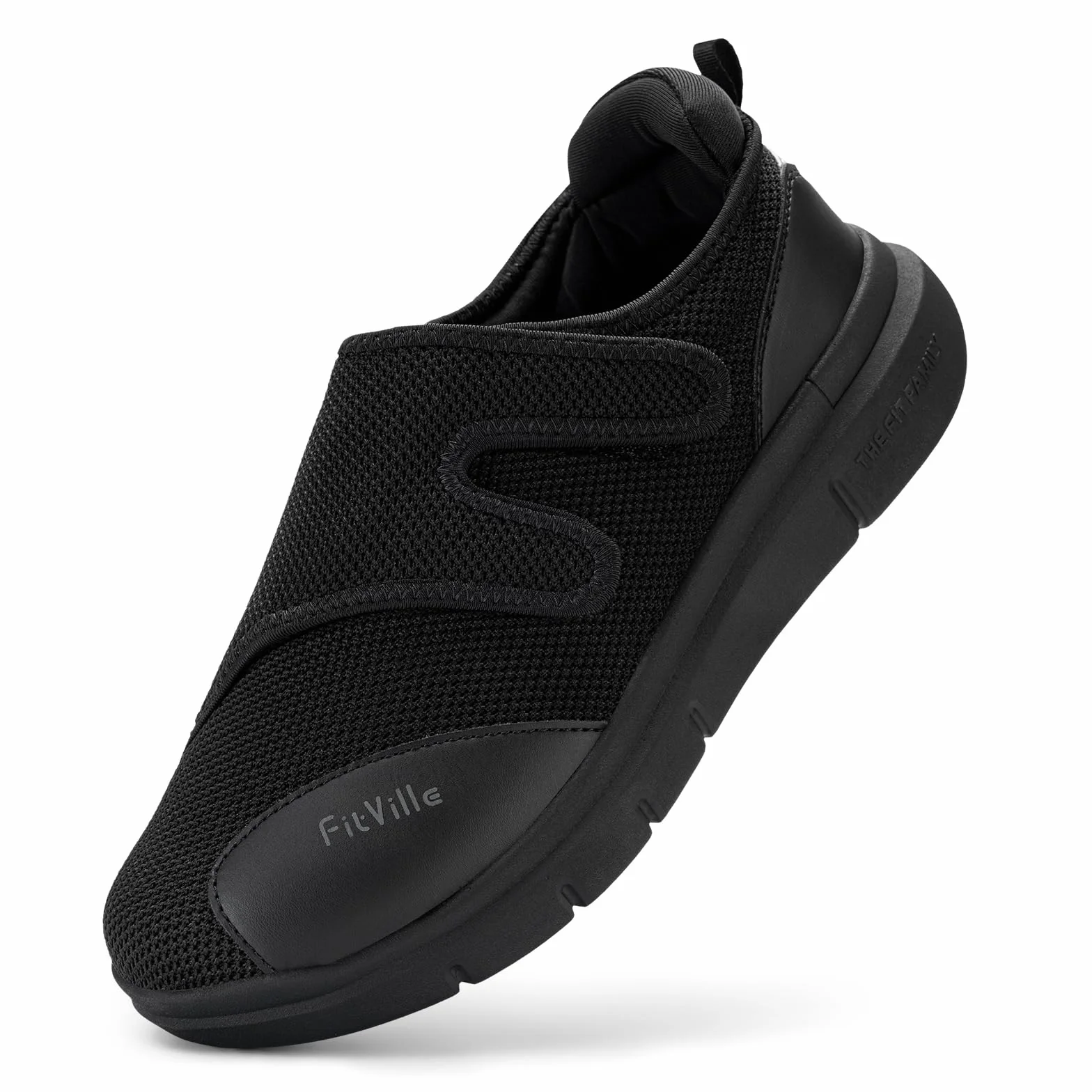 FitVille Scarpe Diabetici Uomo Extra Larghe Ortopediche Regolabili Neuropatia Piedi Anziani