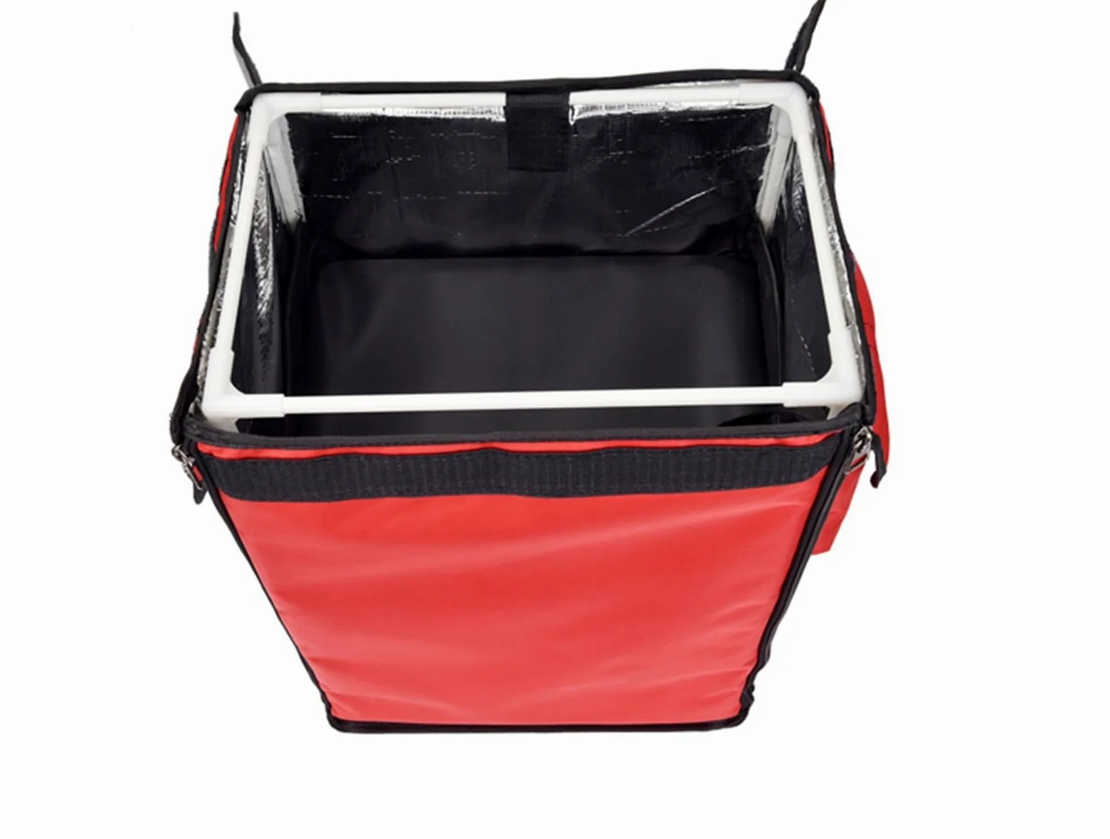Borsa Termica Grande Pizza,Borsa Termica Porta Pra 35L Zaino Grande Sacchetti Di Raffreddamento Torta Takeaway Box Freezer Fast Food Pizza Consegna Convocazione Incubatore Ghiaccio(Orange)