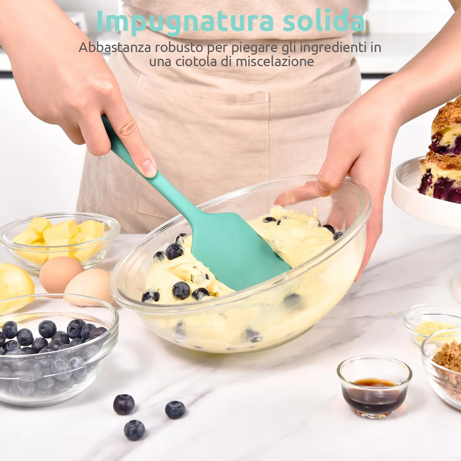 Spatola Flessibile Grande in Silicone U-Taste 315℃ Resistente al Calore Antiaderente 29cm