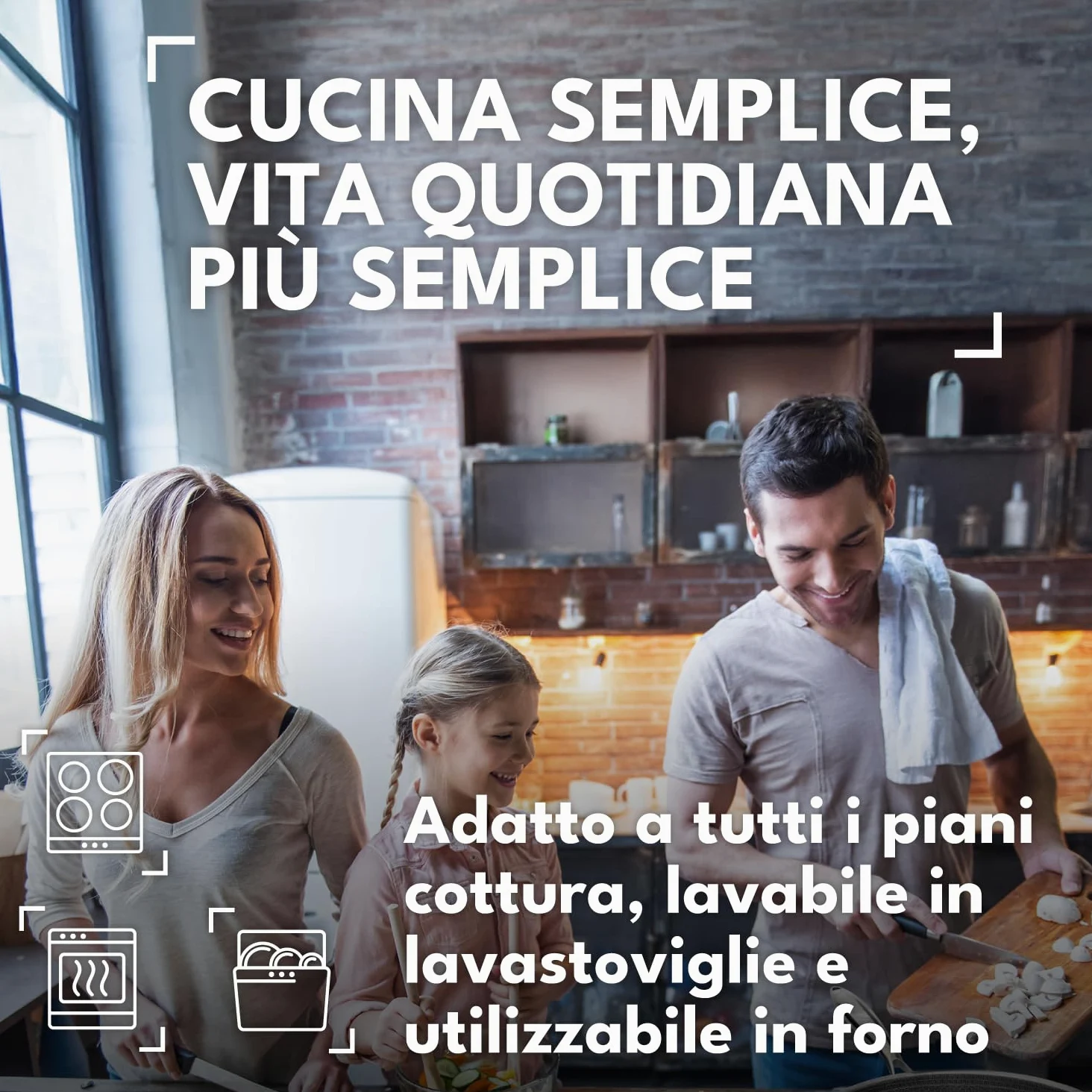 Onyx Cookware Casseruola 20 cm, 2,8 l | Rivestita a induzione | Per tutti i tipi di piano cottura | Superficie antiaderente antigraffio | Acciaio inox/alluminio a 3 strati | Senza PFAS