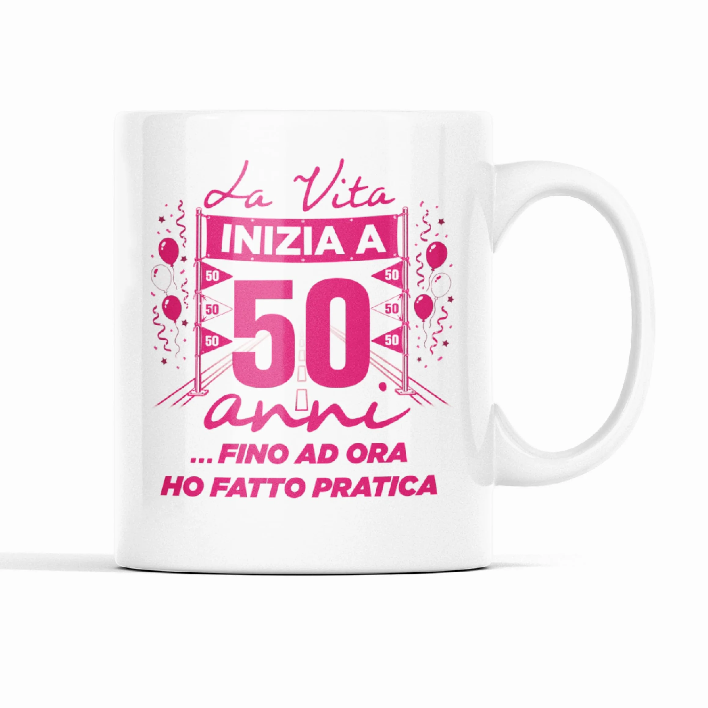 Gesar Tazza 50 Anni Donna Regalo Compleanno Idea Regalo Divertente Cinquantesimo Compleanno Gadget Donna