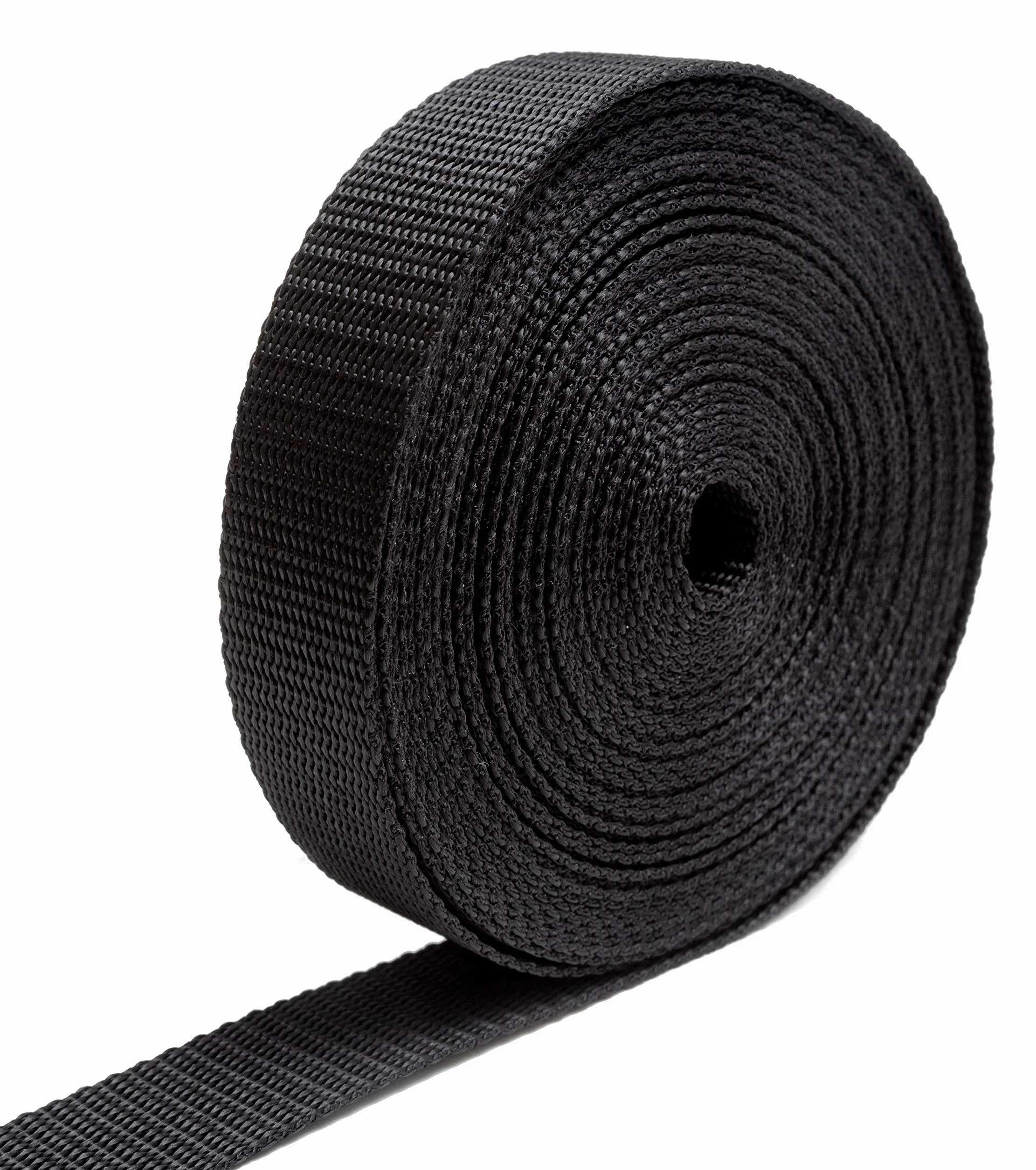 IPEA Cinghia Rigida in Nylon 10 Metri – Corda Cinturino Multiuso 20/25/30/40 mm Nero