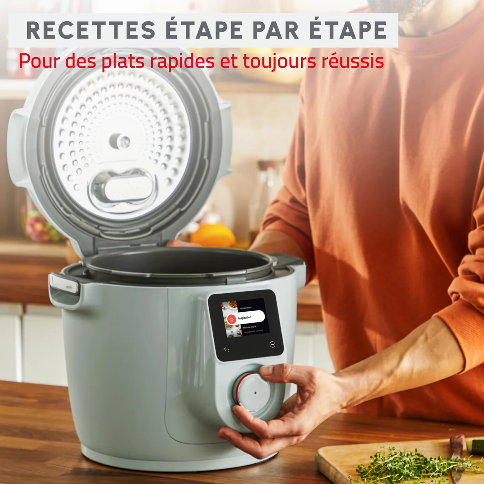Moulinex Cookeo Wifi 10 in 1, multicooker ad alta pressione, 6 l, CE96G310
