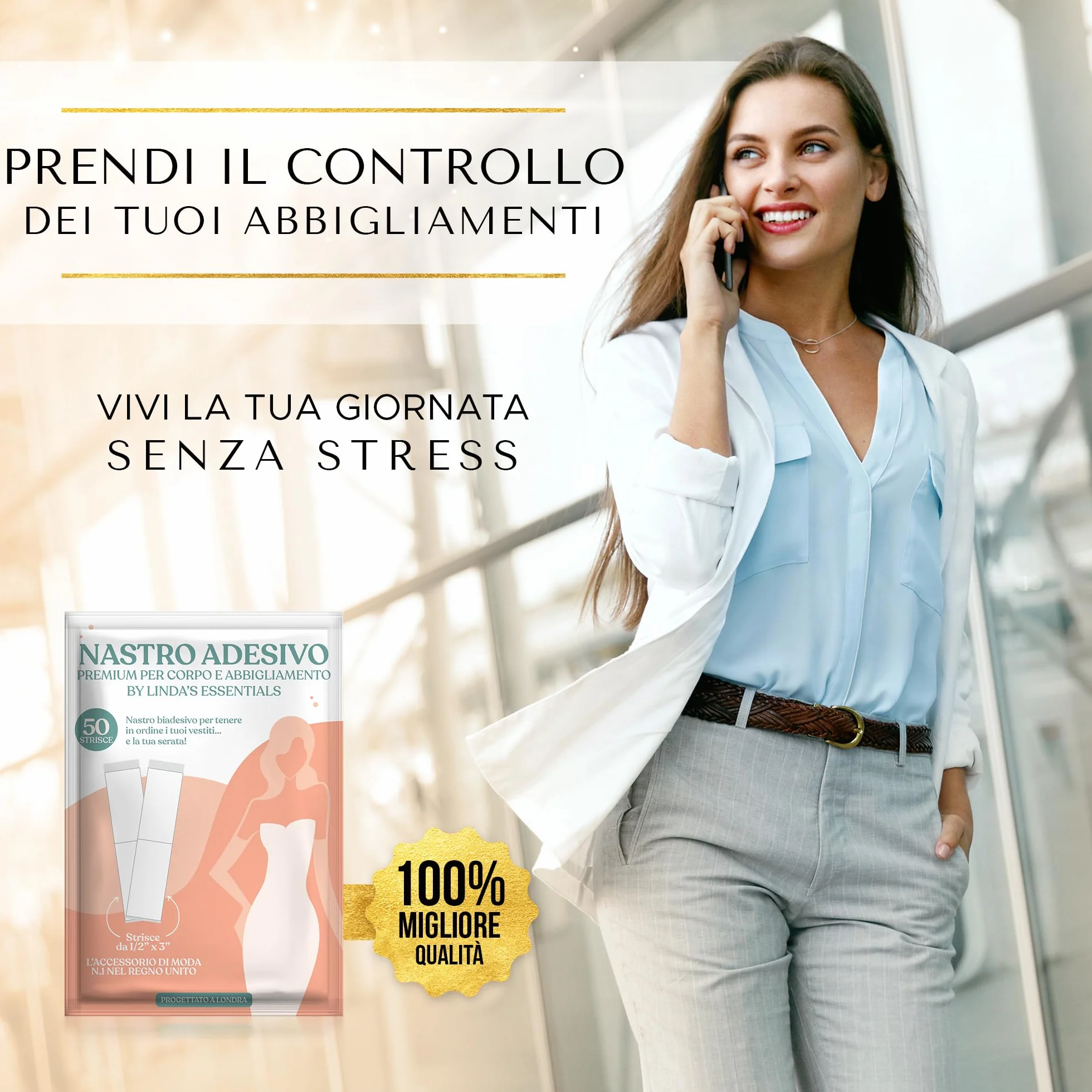 Fashion Tape biadesivo per tessuti Extra forte trasparente scollature spalline orli