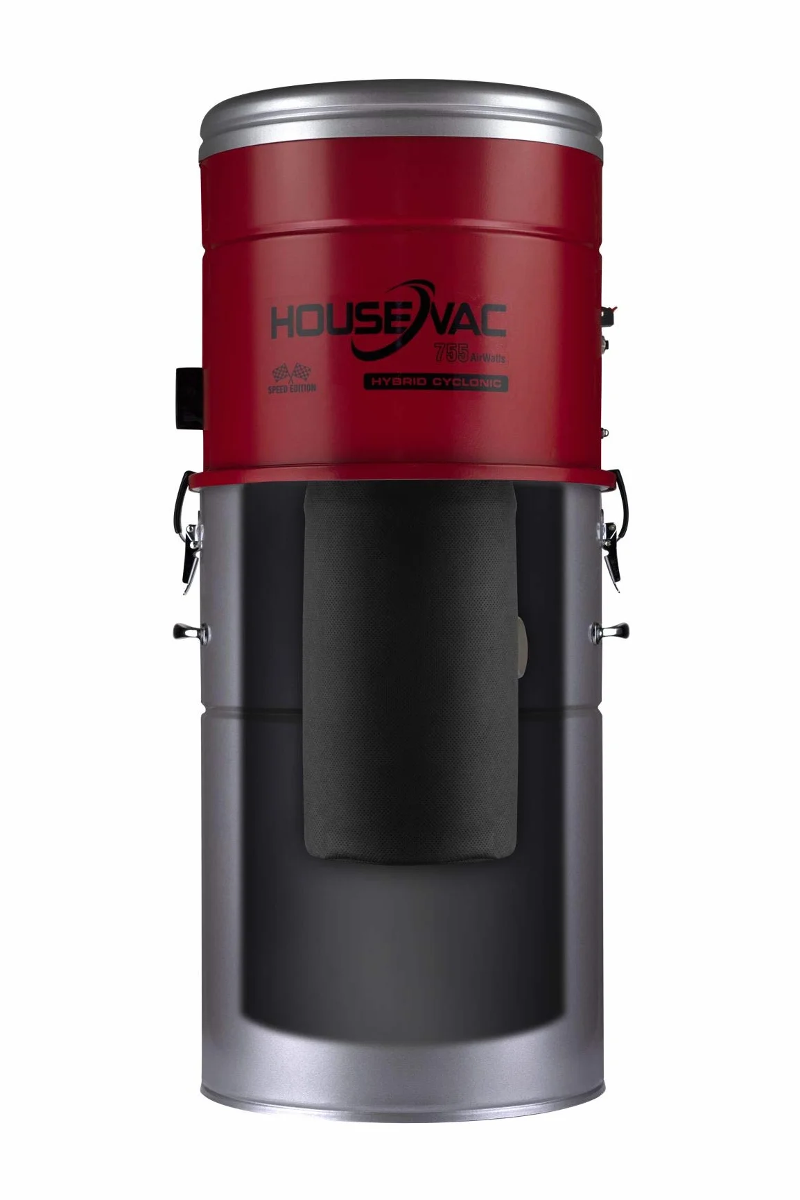 Aspirapolvere centrale HV-755ST-35H + kit di accessori per la pulizia della vostra casa, potenza di aspirazione 755 AirWatts, motore Ametek da 1700 W, 2 turbine, Soft Start/Stop
