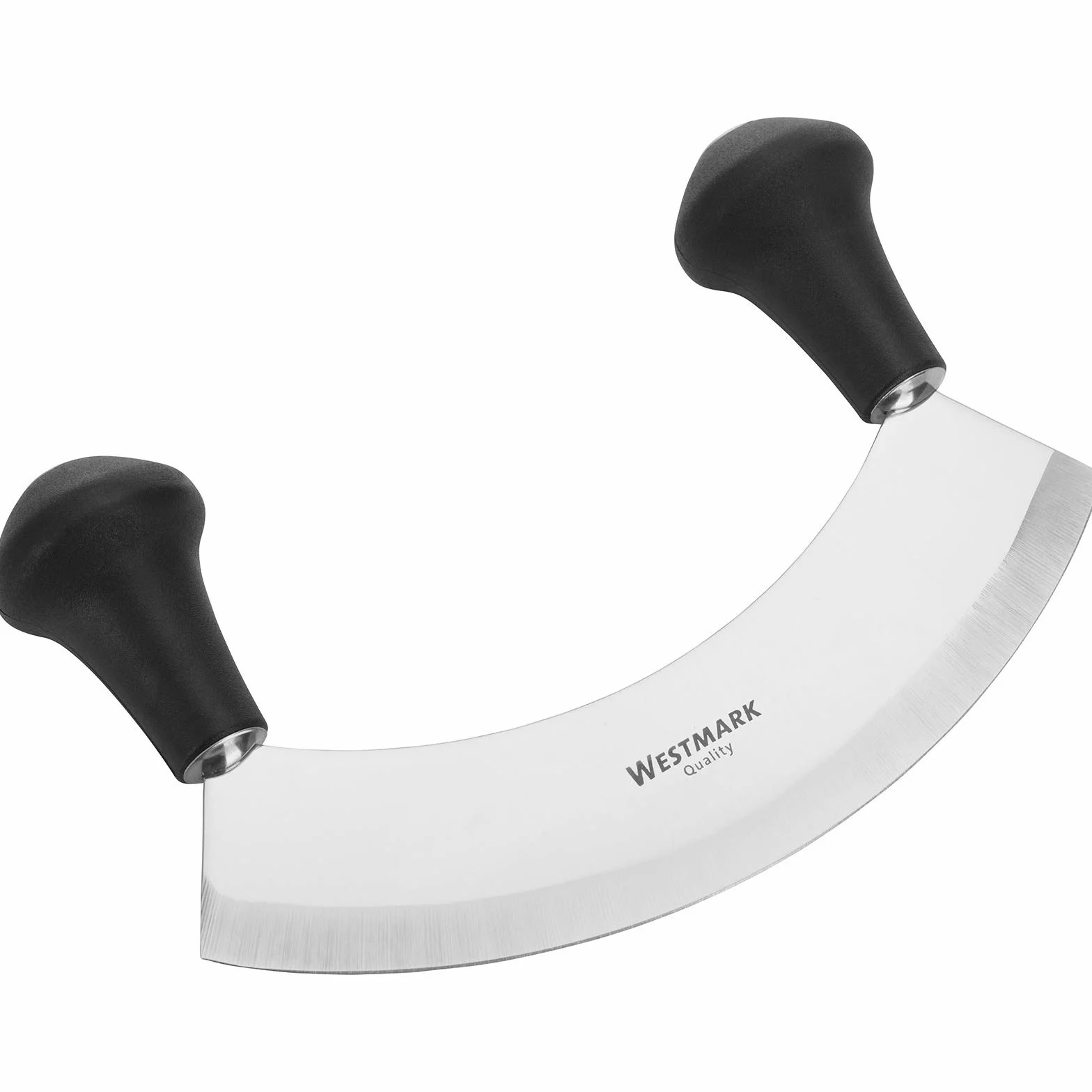 Westmark Mezzaluna, Con 1 lama, Lunghezza: 17 cm, Acciaio inox/Plastica, Argento/Nero, 12932270