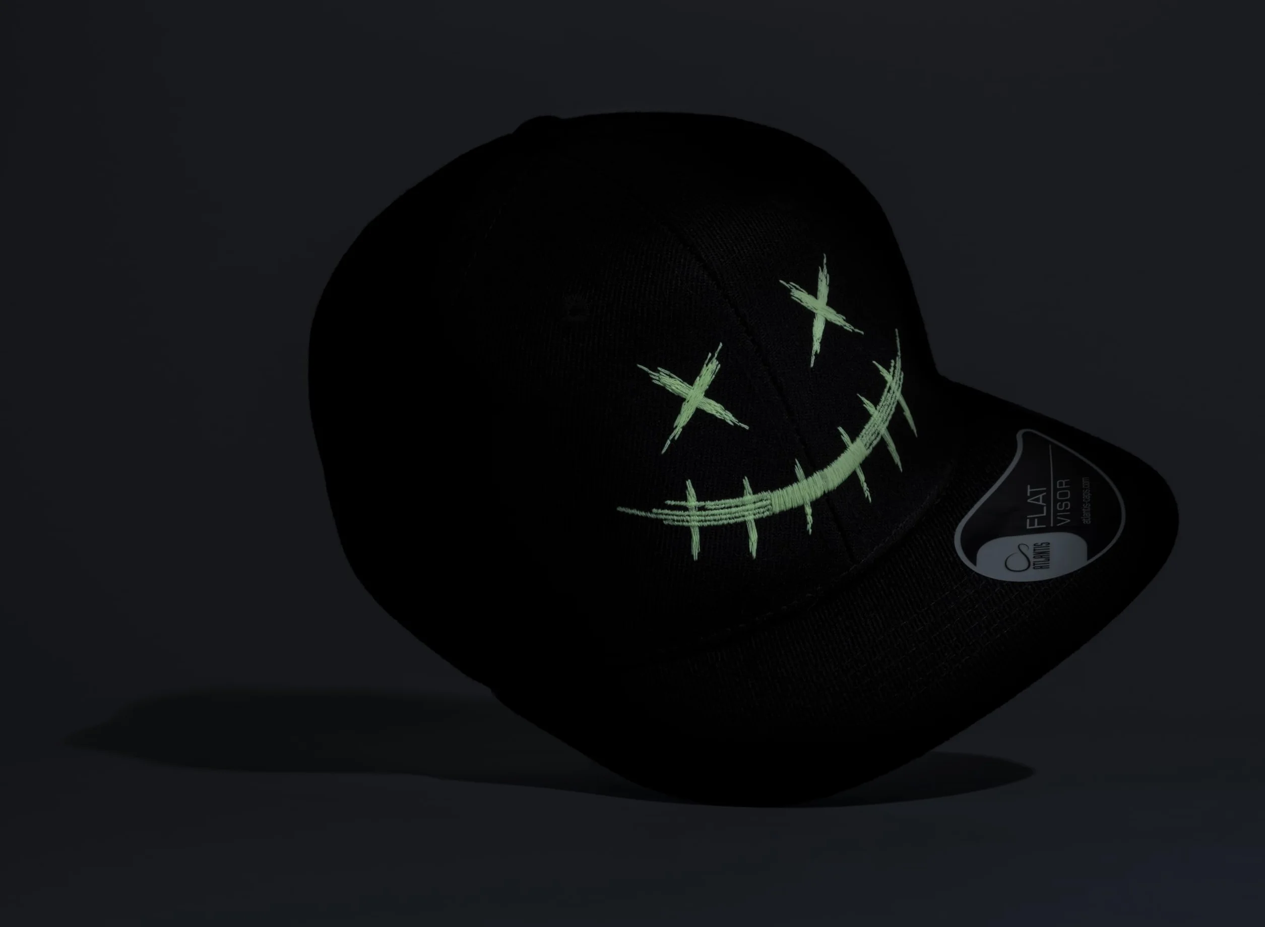 Cappellino per bambini Glow in The Dark Basecap luminoso Scary Smile