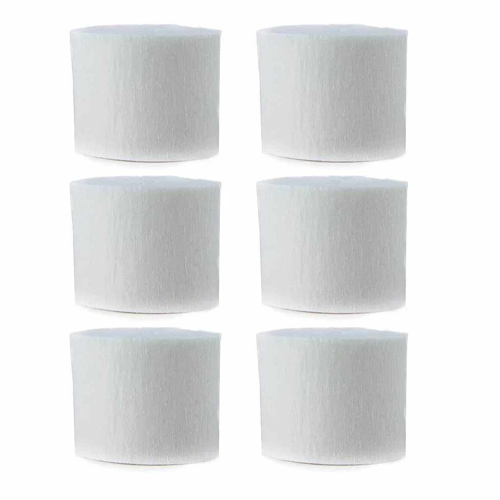 ANCLLO 6 rotoli carta crespa 4,5 cm x 25 m bianca decorazioni festa compleanno matrimonio