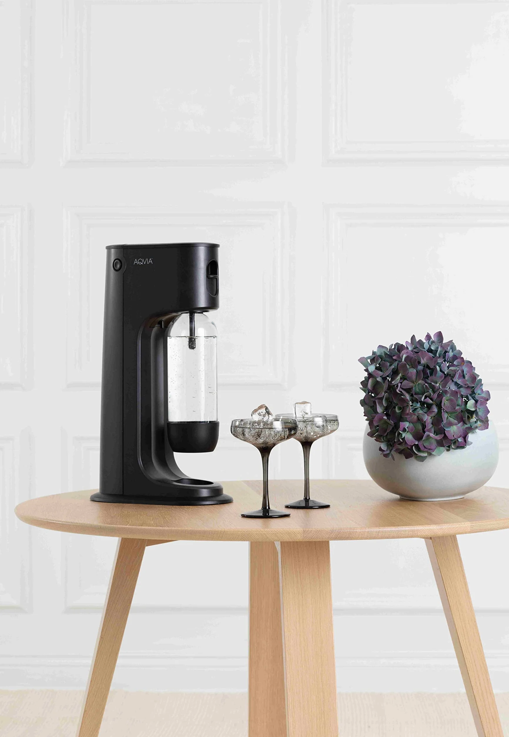 Aqvia Balance, gasatore con bottiglia in PET senza BPA (nero)