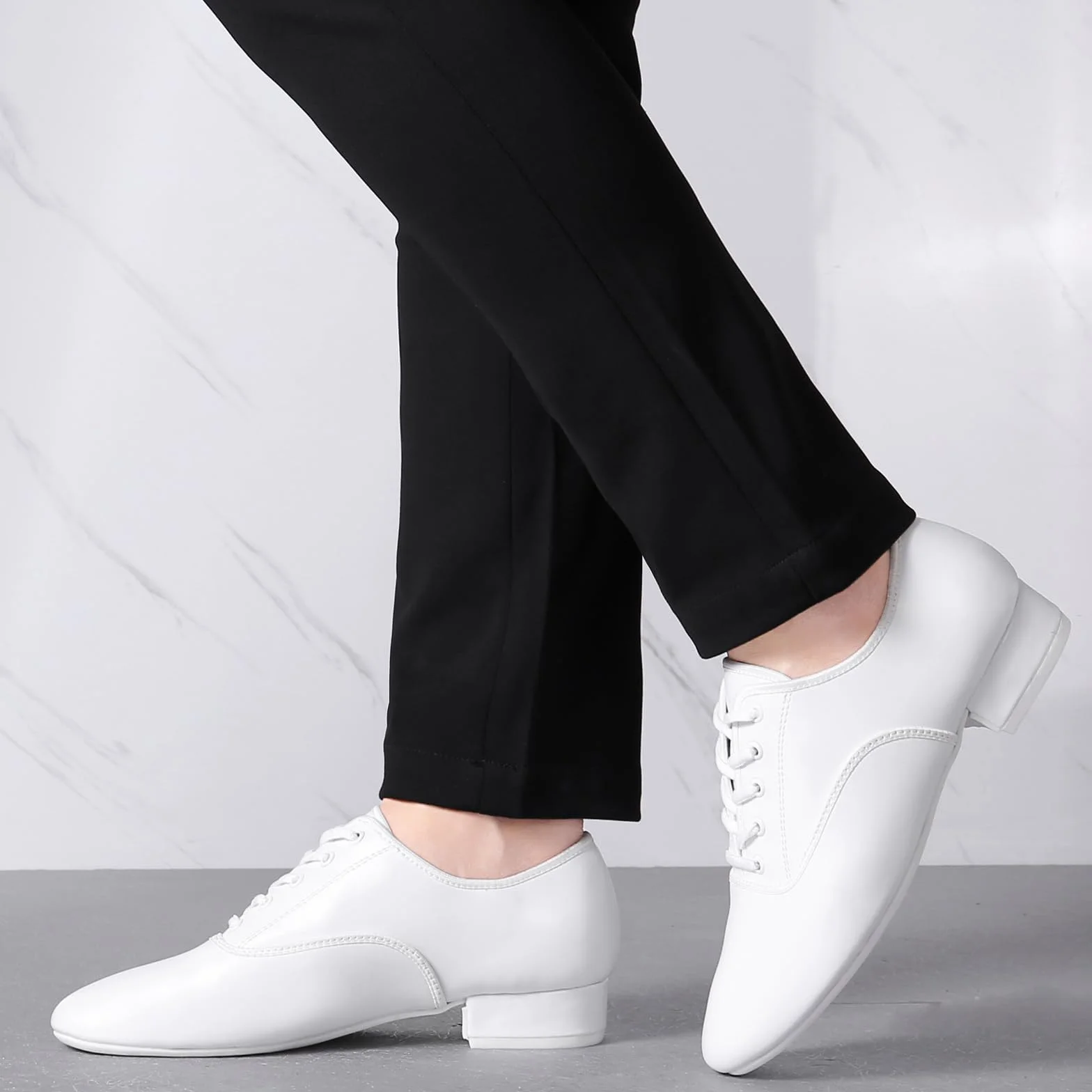 Scarpe da Ballo Uomo Oxford Latine Tacco Basso