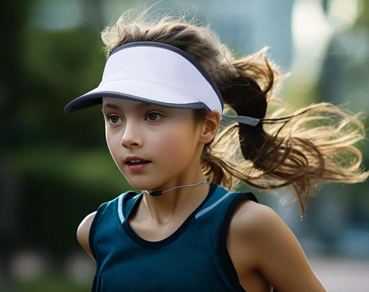 YAMEE Visiera Parasole Ragazze Estivo Traspirante con Rete,Cappello da Sole Ragazzi Leggero Asciugatura Rapida,Cappellino Bambini Unisex Regolabile Protezione UV,per Tennis,Corsa,Spiaggia
