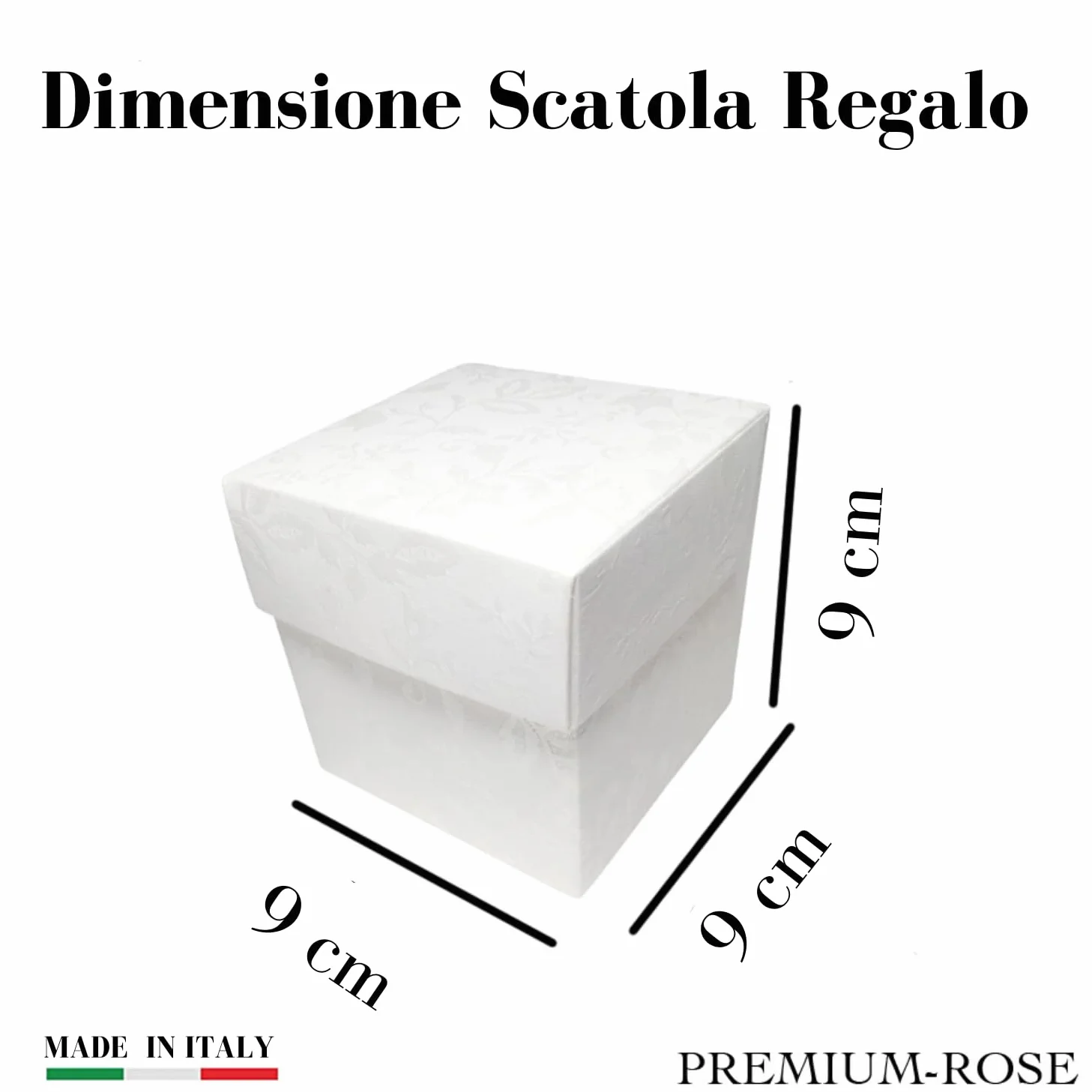 Box Tondo Rosa Oro stabilizzata Profumata plexiglass 9cm Idea Regalo Nozze Matrimonio Anniversario 50 Anni Fatto in Italia