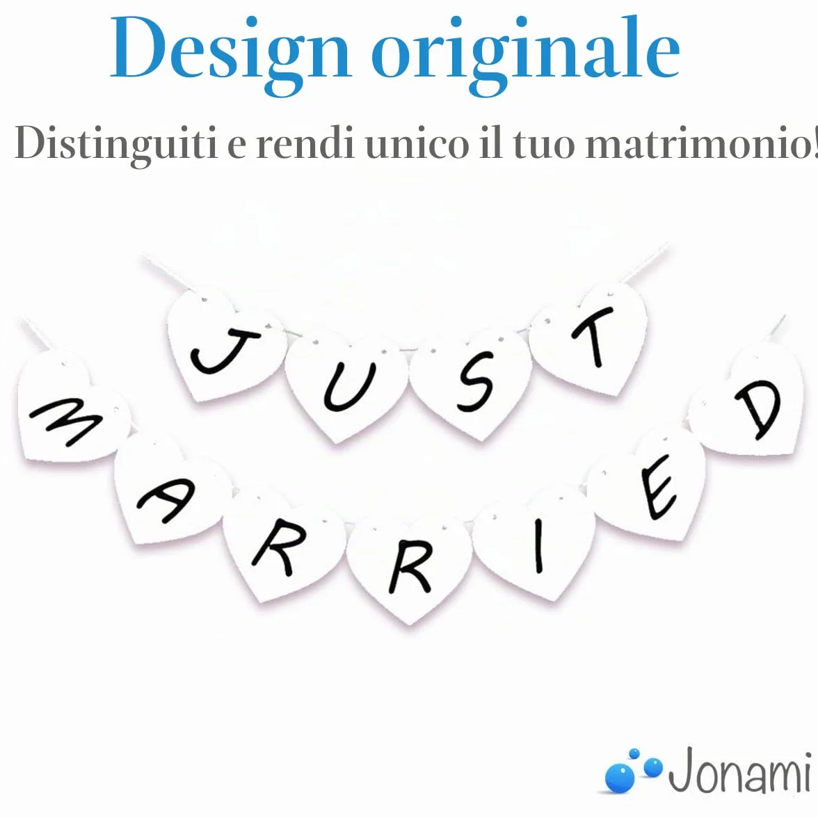 Jonami Foto Booth Props Matrimonio, Accessori Divertenti per Nozze Bandierine Oggi Sposi Selfie