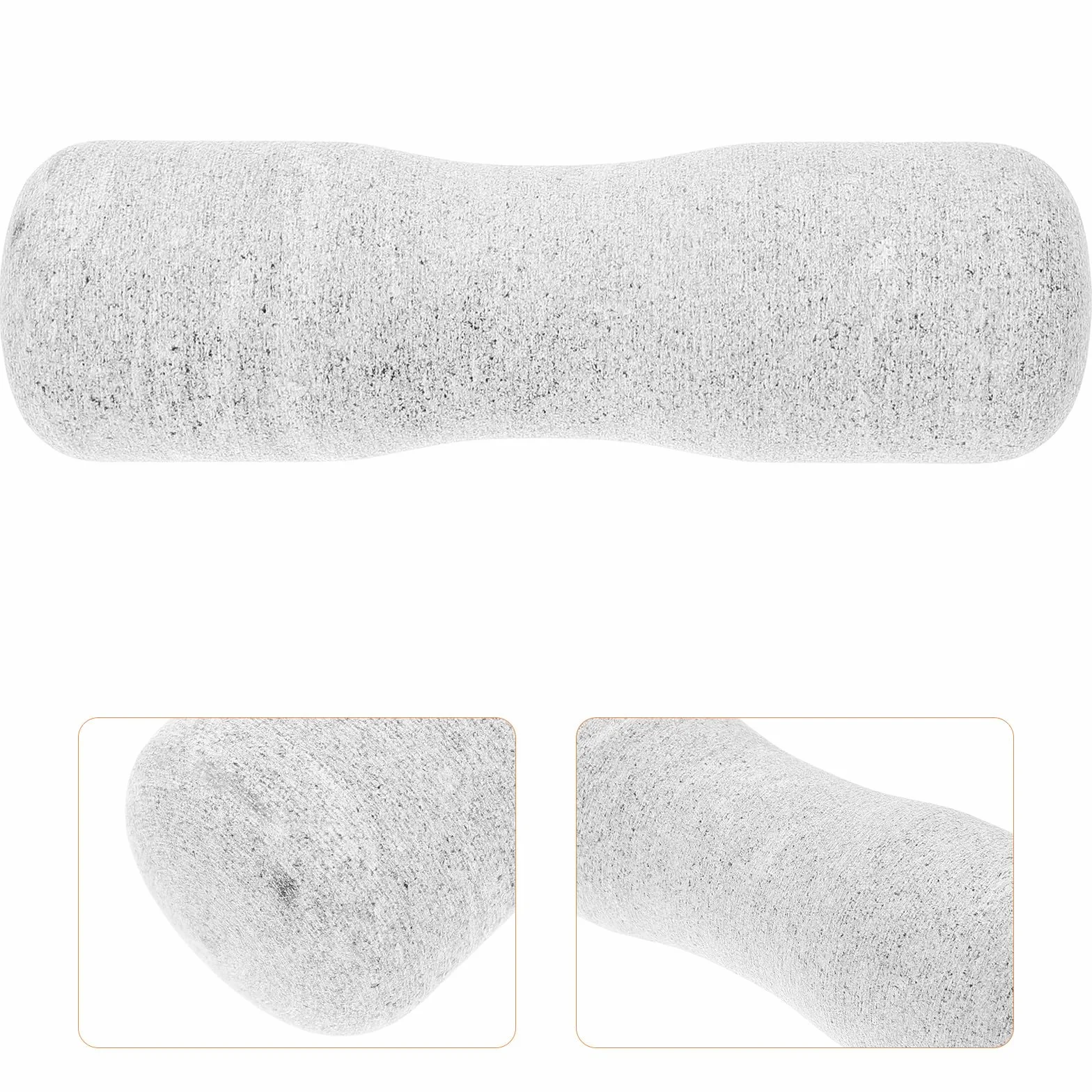 Pestello in Pietra per Aglio e Cucina, Bastone Cilindrico Rotondo, Design Liscio