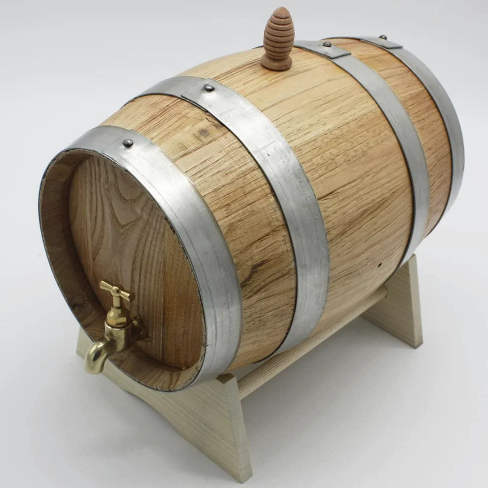 Botte in legno di castagno 5 litri nuova