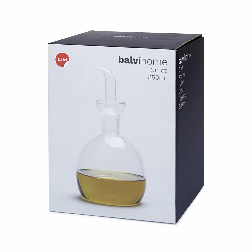 Balvi Oliera di Vetro 850 ml Sistema Antigoccia
