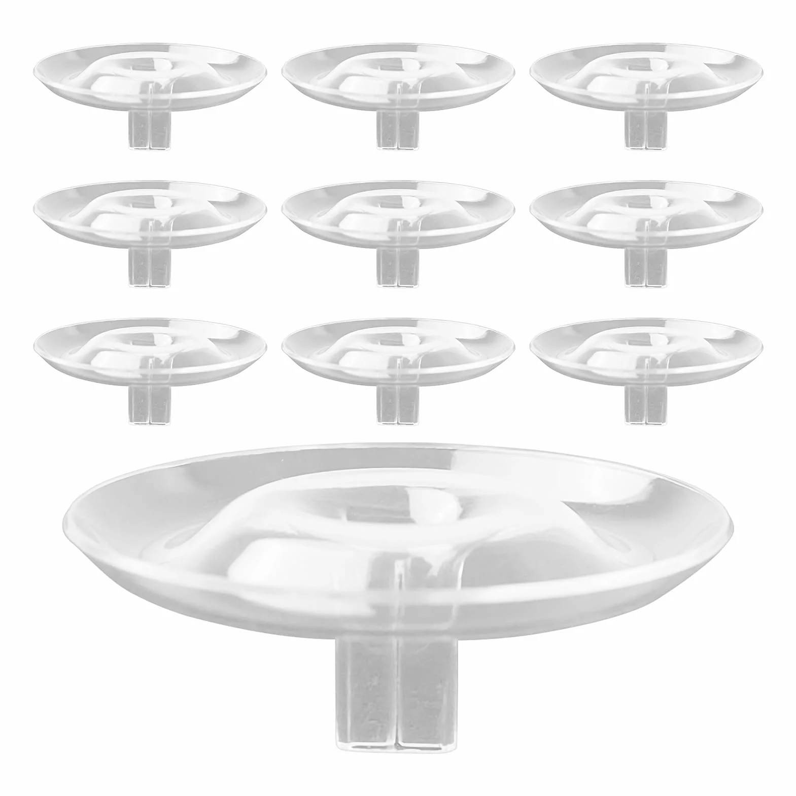 Porta galleggiante - supporto per fiore di design trasparente in, organizzatore a gambo galleggiante, strumento di disposizione a 10 pezzi | Porta mobile in con d