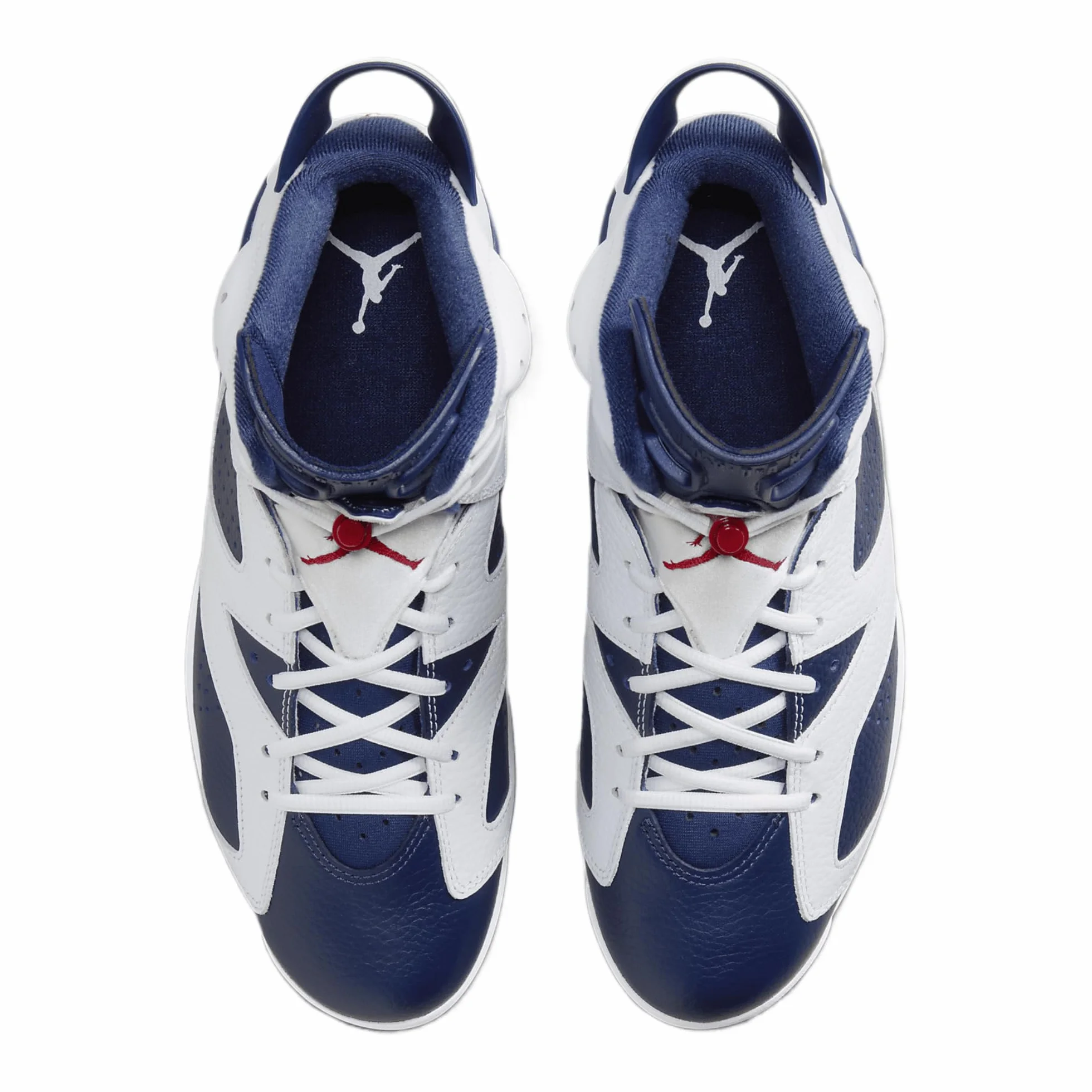 Jordan Retro 6 - Scarpe da uomo (CT8529-164, bianco/rosso/blu navy)