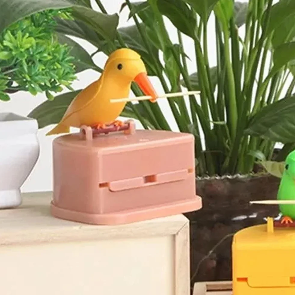 Dispenser per Stuzzicadenti Automatico Picchio Tucano per Casa Tavolo