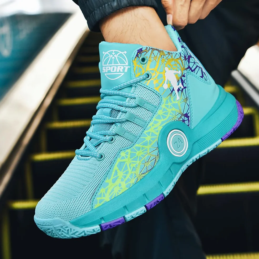 Scarpe da Basket per Bambini Leggero Antiscivolo Traspirante Comfort