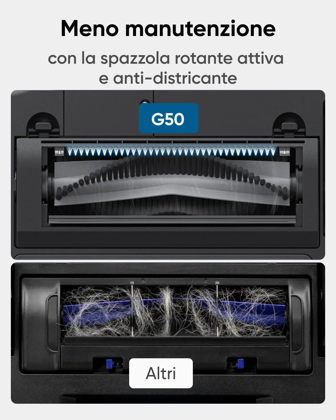 eufy G50 Robot Aspirapolvere 4000 Pa Spazzola Antigroviglio Navigazione Dinamica Ricondizionato