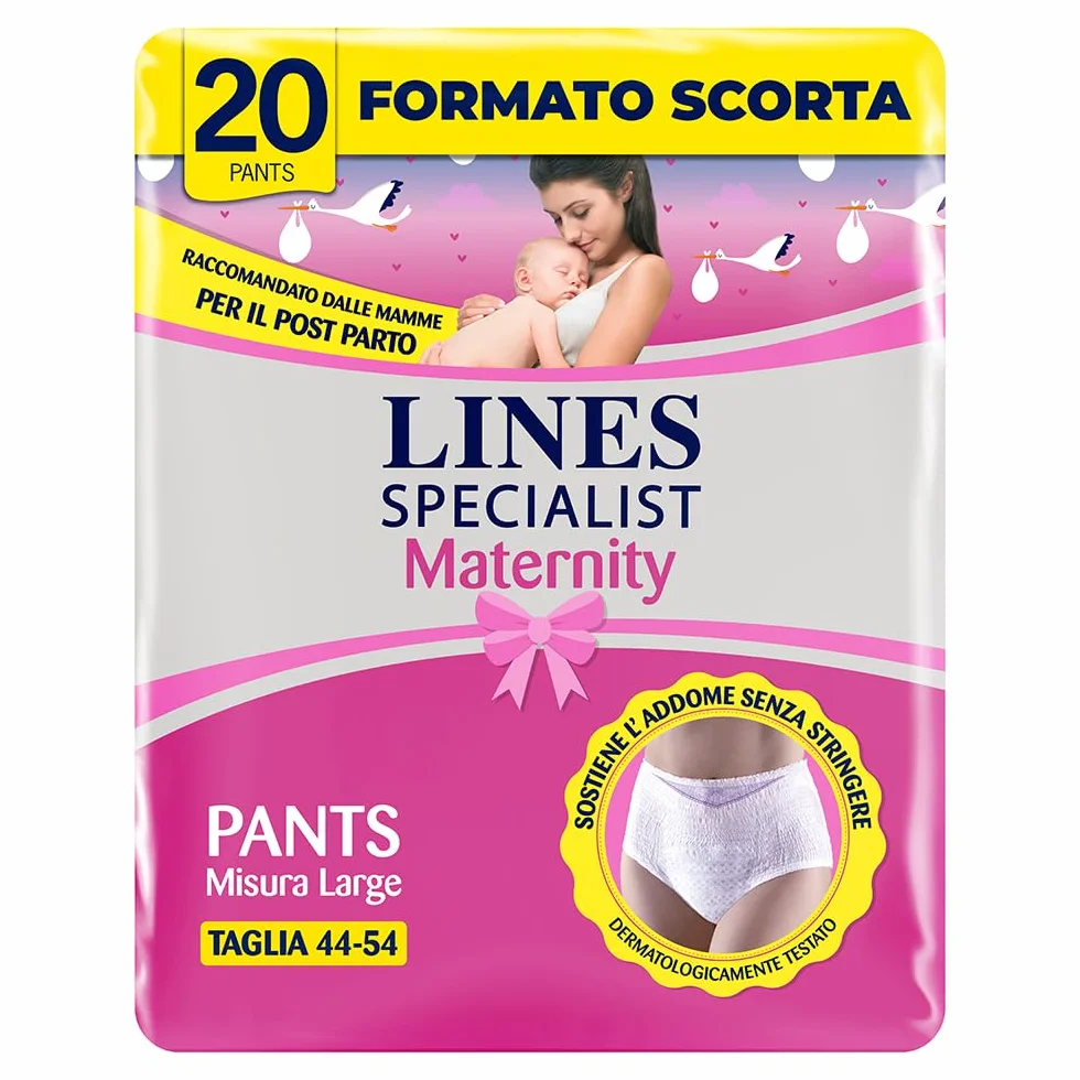 Lines Specialist Maternity Mutandine Assorbenti Post Parto Taglia L Confezione 20 Pezzi