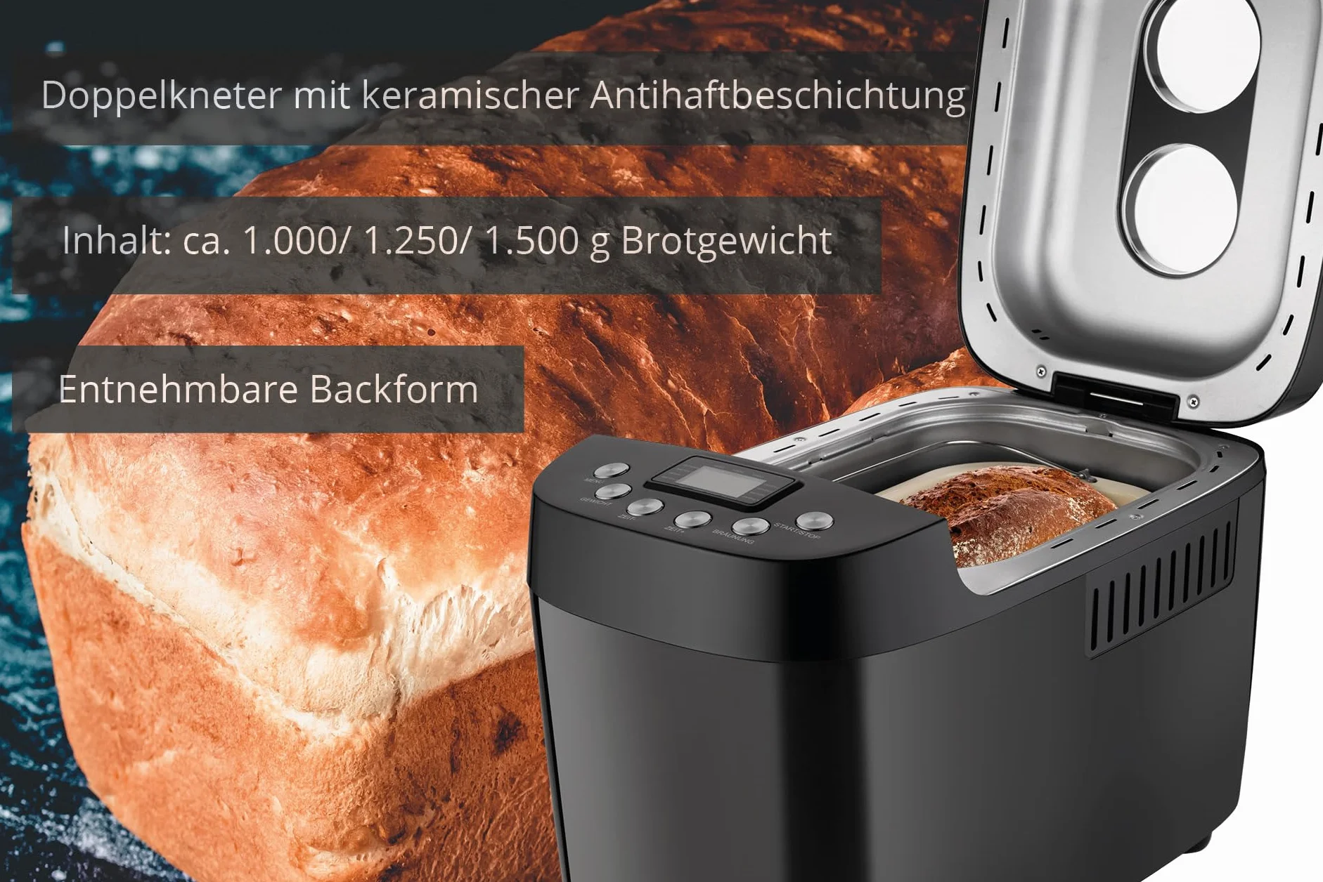 Unold Big Black Backmeister 850w Breadmaker One Size