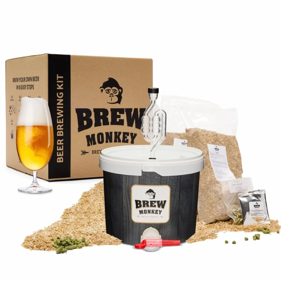 Brew Monkey® Kit Per Fare La Birra Bionda 5 L 6,4% VOL. Produzione Di Birra A Casa