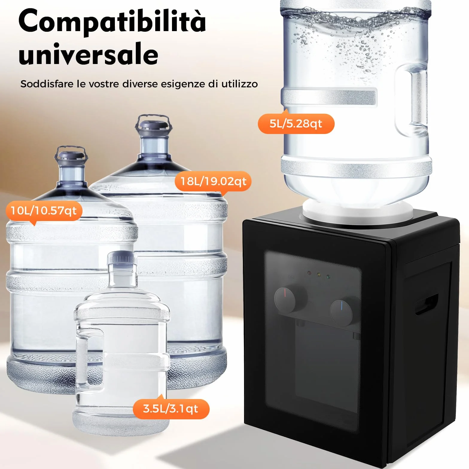 Erogatore acqua calda e fredda 550W 220V 18L per casa ufficio
