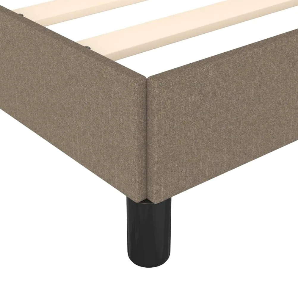 vidaXL Giroletto Senza Materasso Tortora 160x200 cm in Tessuto
