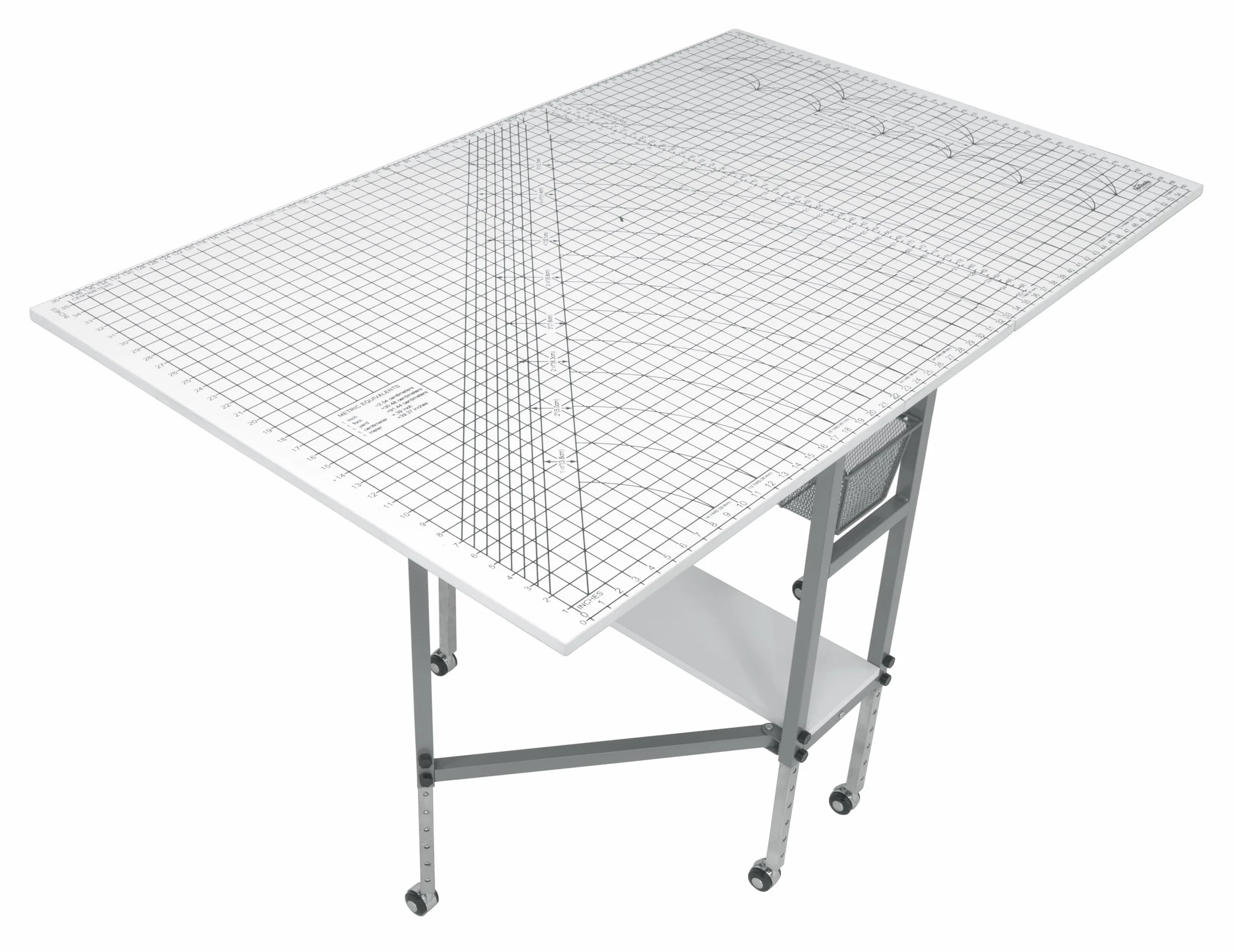 Sew Ready STDN Argento bianco nero griglia 58.75" W x 36" x 39.25" H