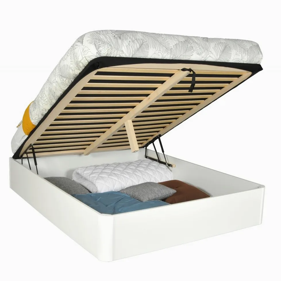 WEBER INDUSTRIES Letto baule Spiro 140 x 190 cm + 1 letto/bianco