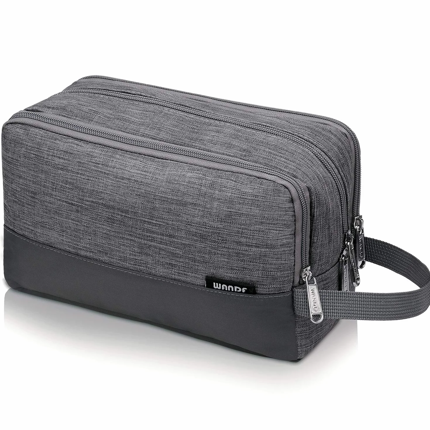 WANDF Astuccio da toilette da viaggio uomo borsa da bagno trucco organizzatore