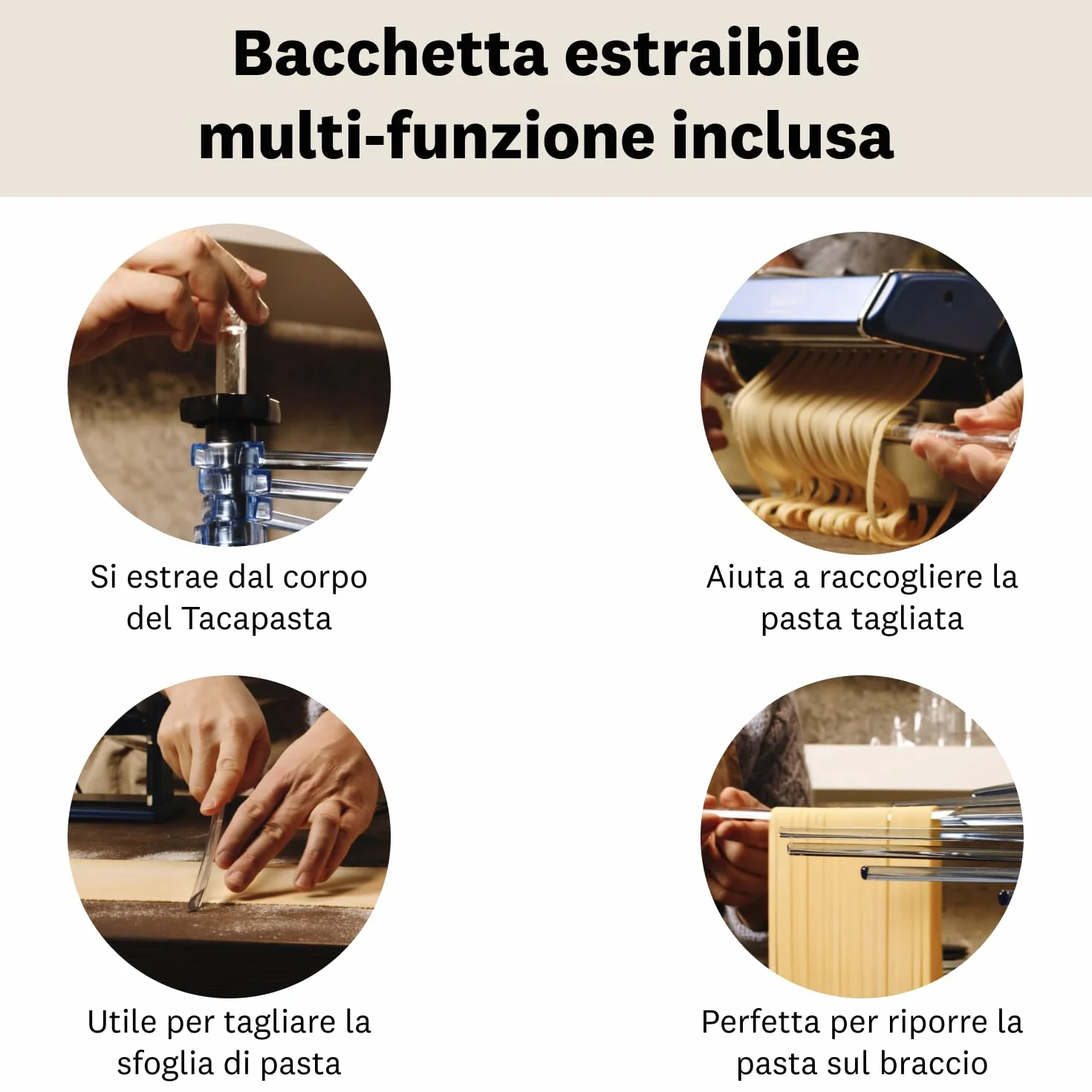 MARCATO Essiccatore per Pasta Salvaspazio Plastica Neutro Basic