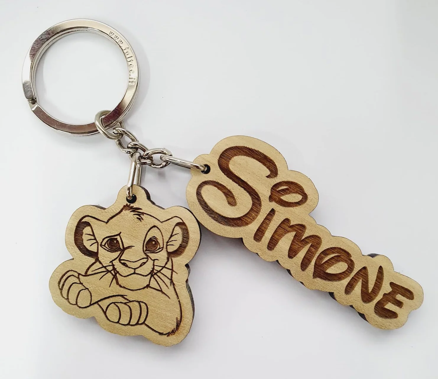 Portachiavi personalizzato Simba del Re Leone con nome - segnaposto, decorazione bomboniera, idea regalo