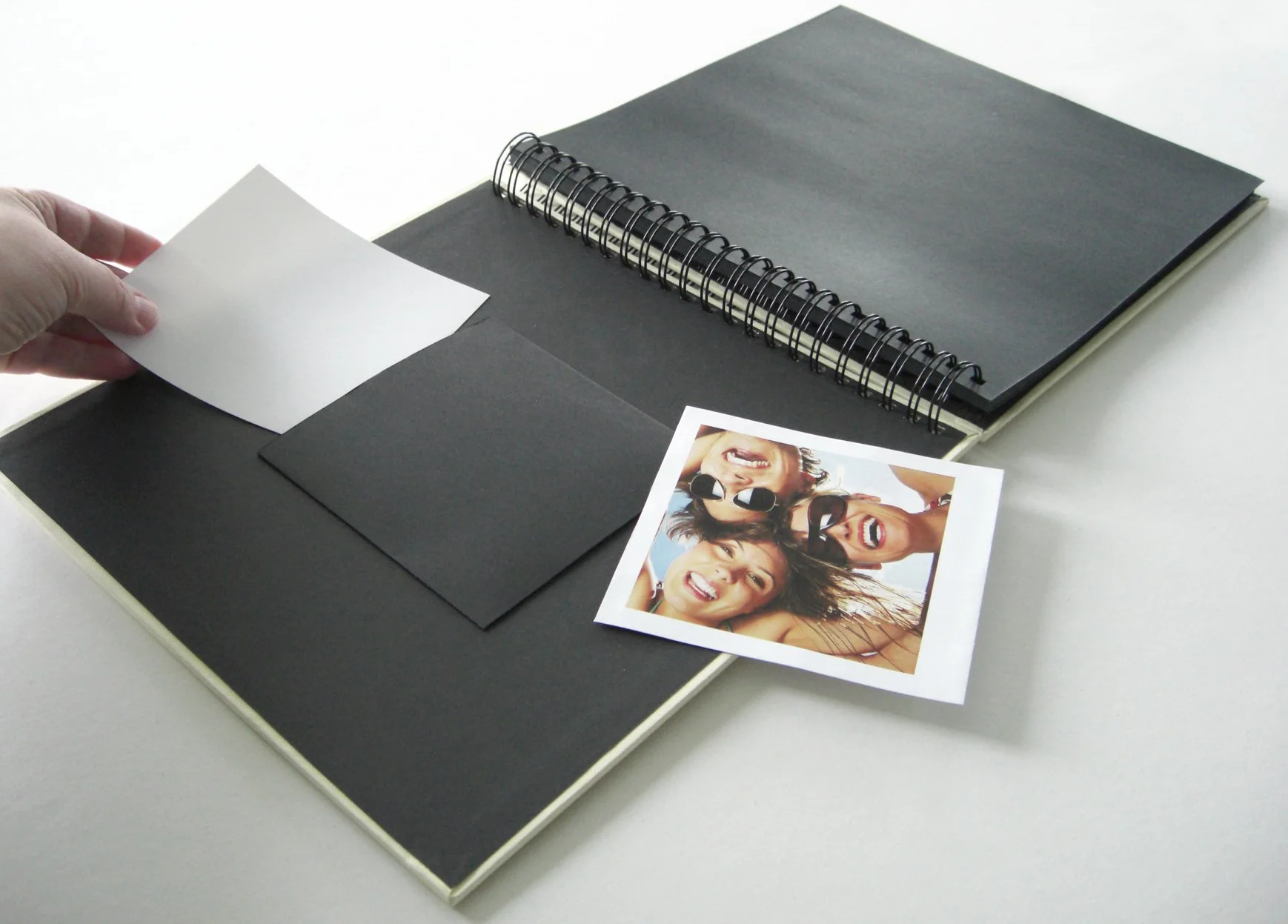 walther design Album Fotografico Blu 30 x 30 cm con Ritaglio di Copertina, Fun FA-208-L