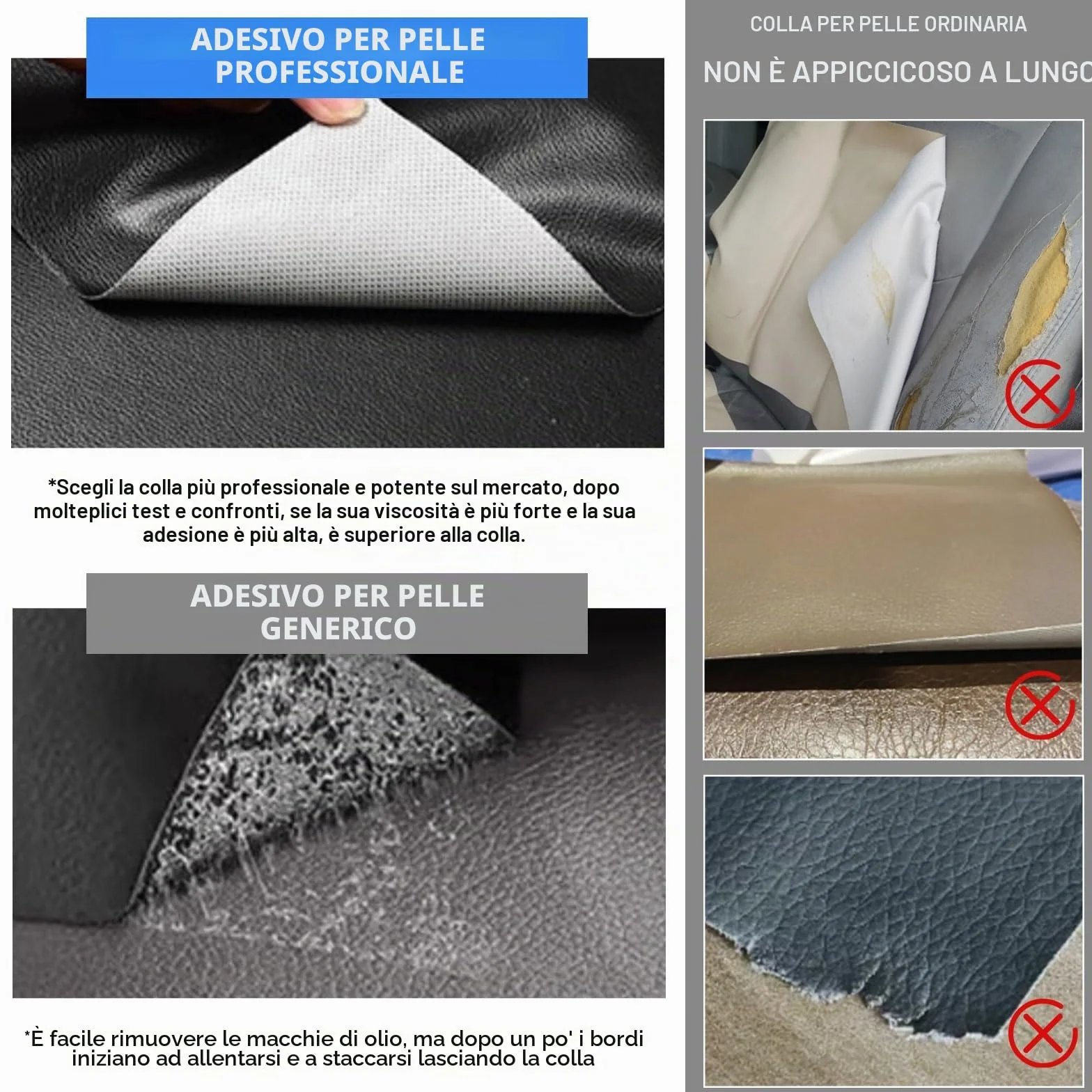 Kit Riparazione Pelle Adesiva 20 x 200 cm Similpelle Finta Pelle per Divani Auto Nero