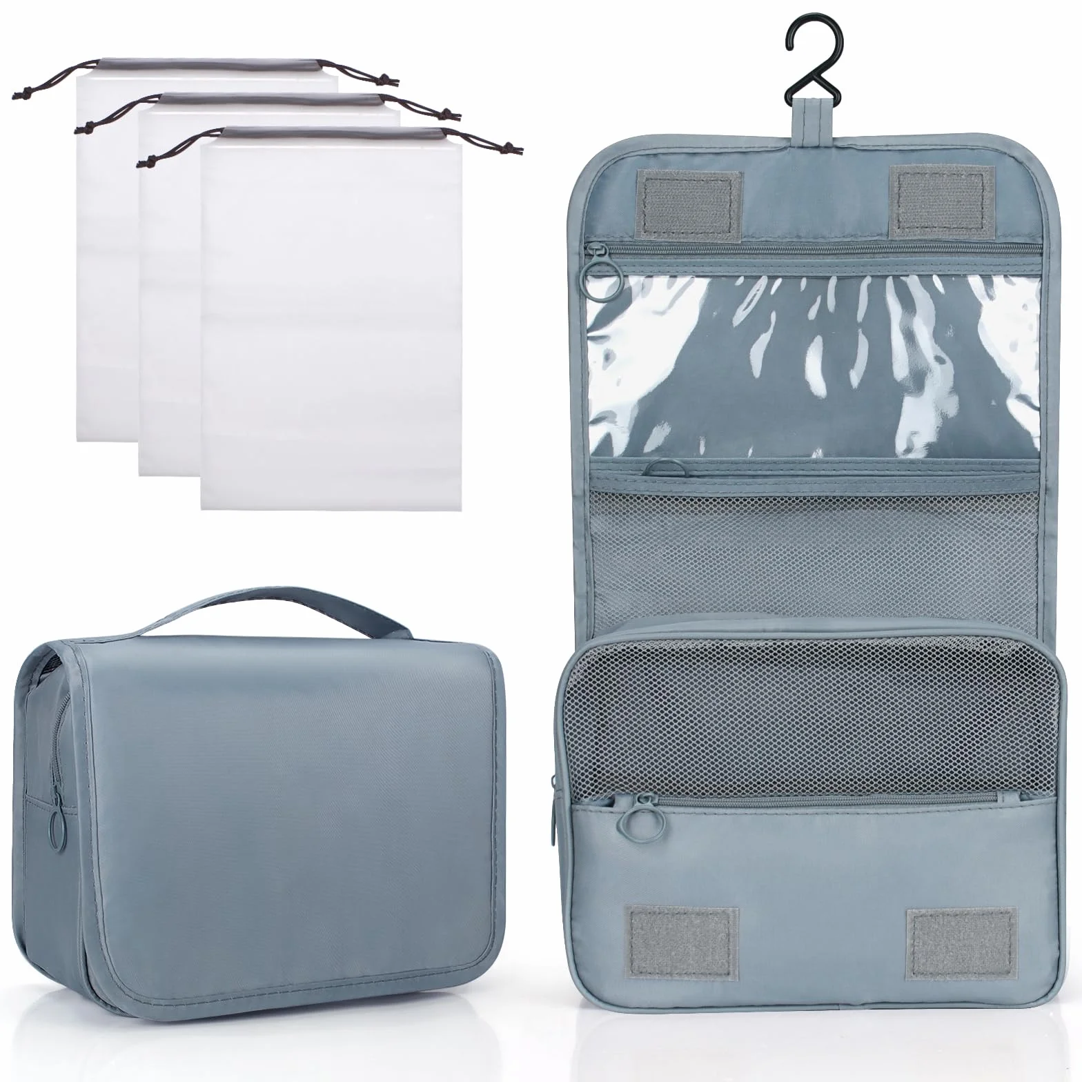 Zivacate Beauty Case da Appendere Borsa da Toilette Impermeabile Portatile Pieghevole Porta Trucchi