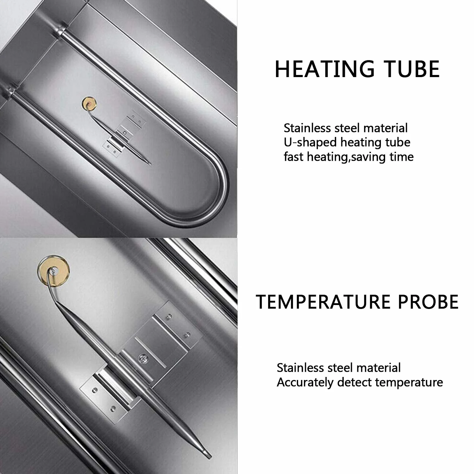 Temperatrice per Cioccolato Bagnomaria Elettrica Acciaio Inox 6L 2 Serbatoi 220V 600W