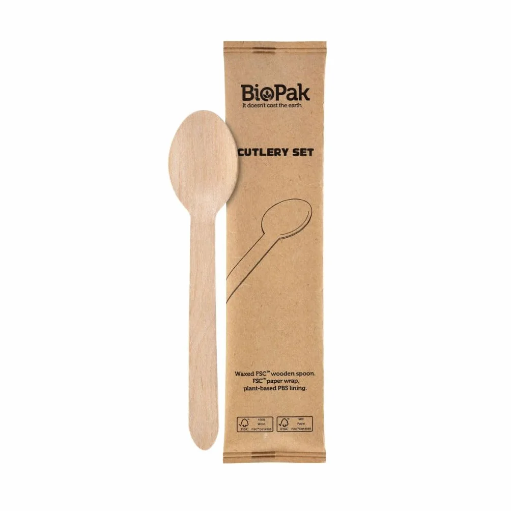 Cucchiaio in Legno 16 cm Monouso 250 pz per Catering e Feste