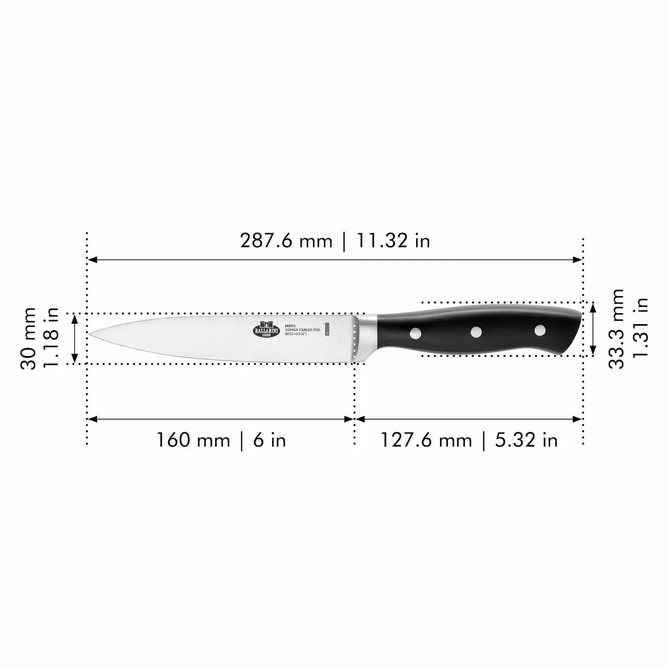 BALLARINI Linea Brenta Coltello Trinciante cm 16
