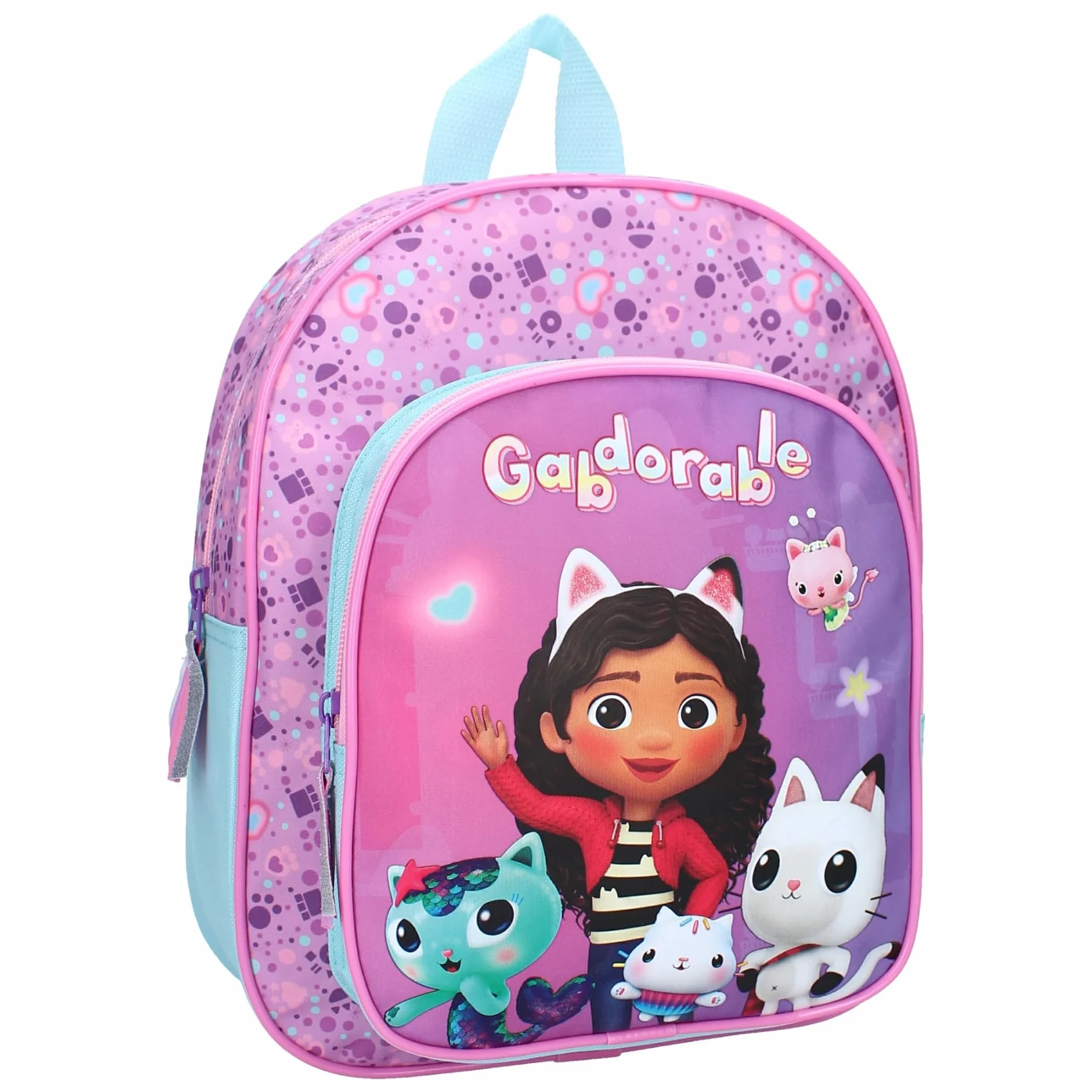 Vadobag Gabby's Dollhouse Gabby Zaino Rosa Casa Bambole Scuola Asilo Sport - dimensioni 30x25x11cm