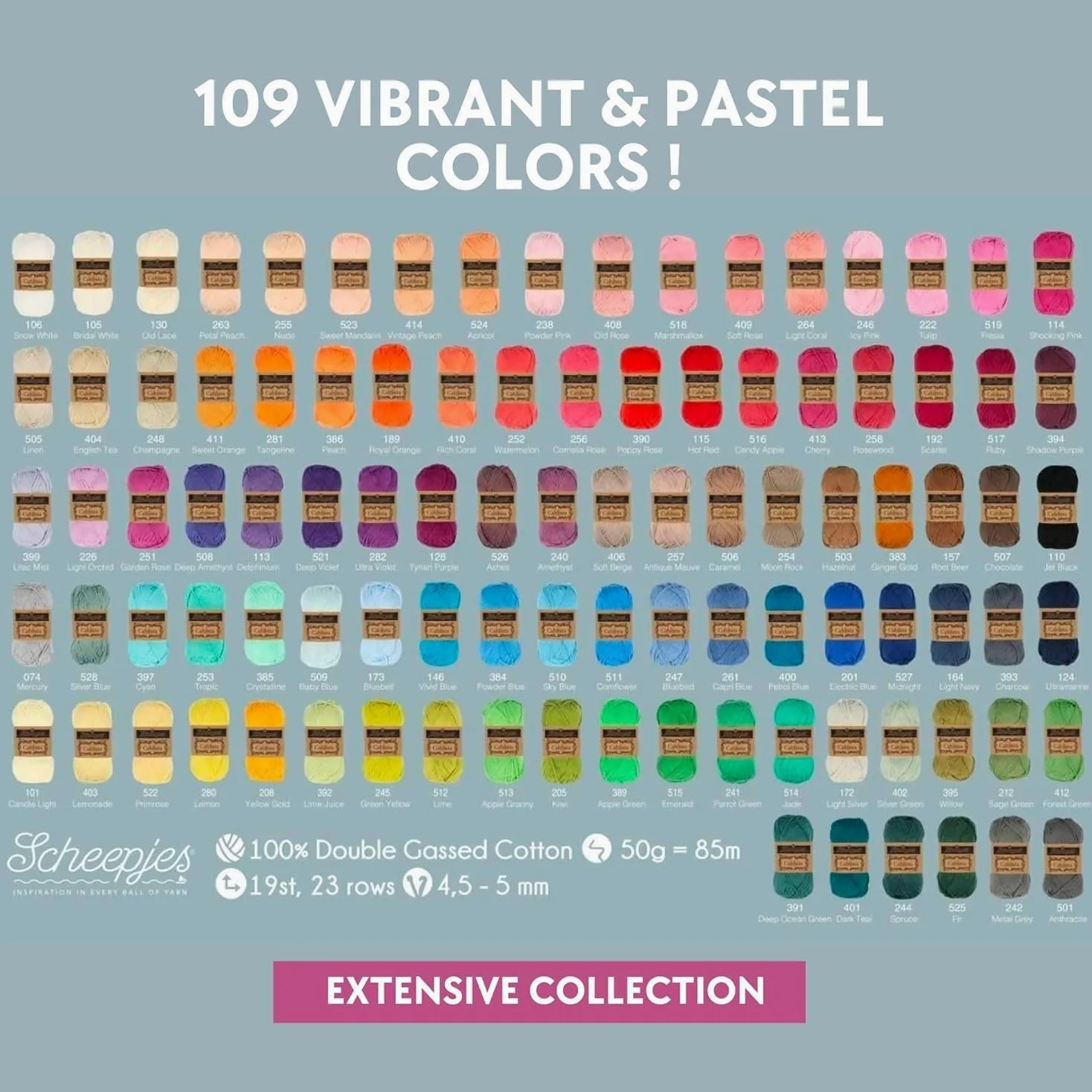 Scheepjes - Scheepjes Cahlista Colour Pack - 109 x 15 Gram (1 Box)