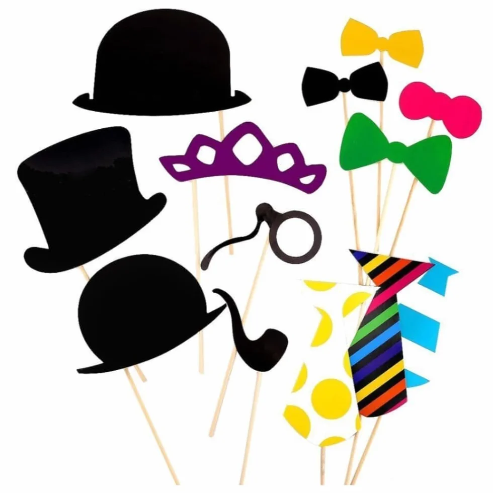 58 Foto booth props photo booth accessori decorazioni per festa matrimonio compleanno battesimo laurea Natale Halloween nascita Pasqua capodanno carnevale