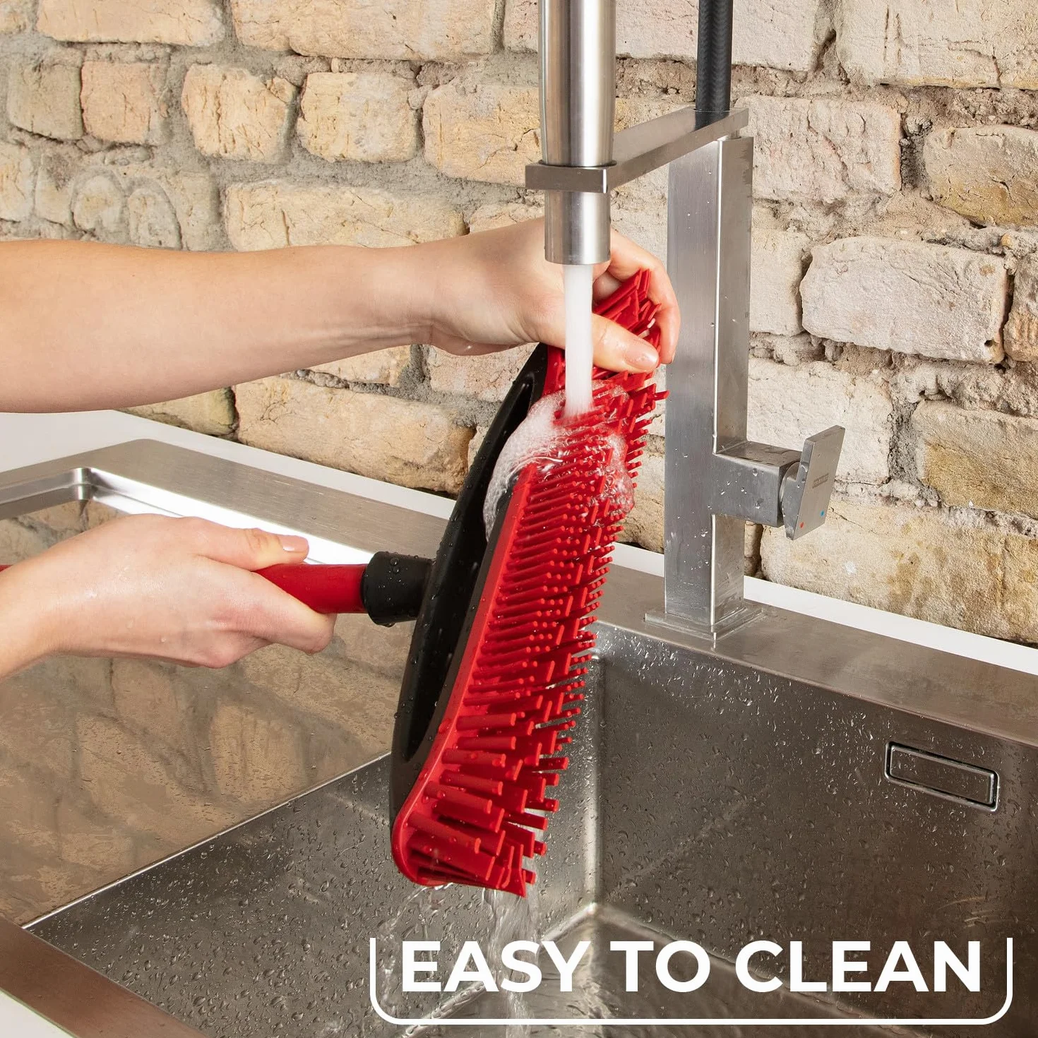 Vileda Pet Pro Always Clean scopa in gomma per peli animali domestici tutti i pavimenti