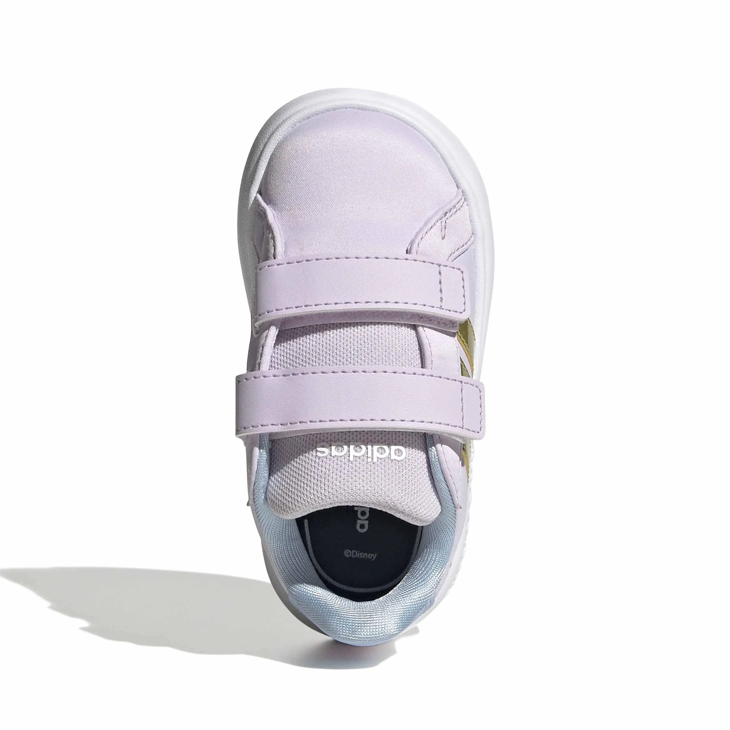 Adidas Disney Frozen Grand Court 3.0 Shoes Infants, Glow Blue/Gold Met./Ice Lavender, 26 1/2 EU