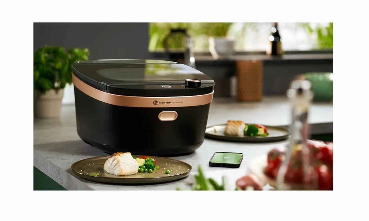 Philips Air Cooker Séries 7000 Mijoteur 1650 W Noir Cuivre NX0960/96
