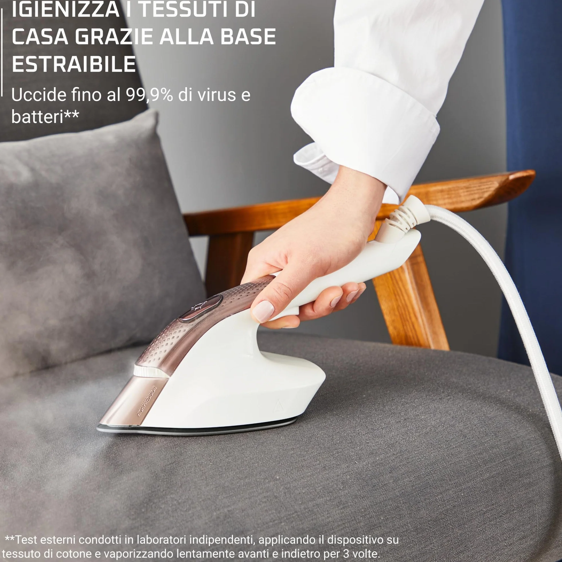 Rowenta IXEO Vision All-in-One Sistema Stiratura Vaporizzazione Asse Multi-Posizione QR1811